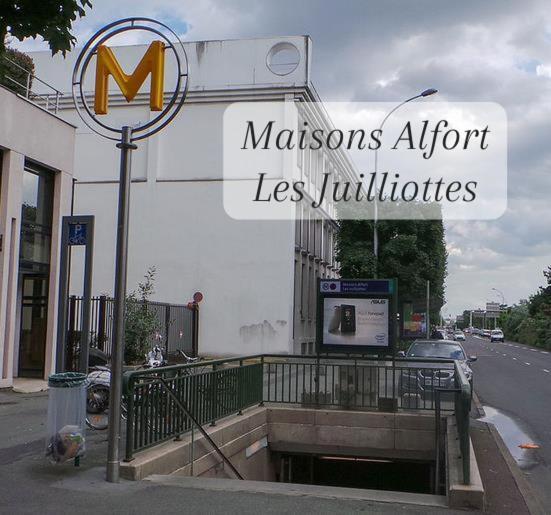 شقة Parking Rue Gratuit - 20 Pourcent Sur Escale-Marne,Fr - De 1 A 4 Personnes - 10Mn A Pied Metro 8 - Rer A, Cuisine Equipee, Grand Lit Haut De Gamme, Matelas Eve Sleep 160X200, Lave Linge, 1Er Etage ميزو الفورْ المظهر الخارجي الصورة